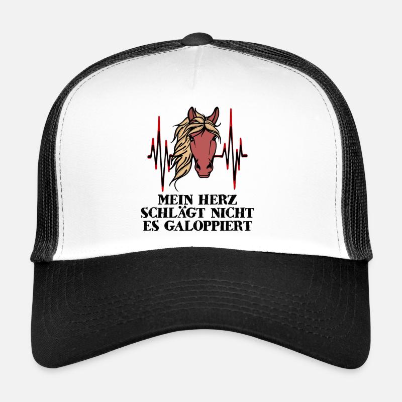 Lustig Islandpferde Statement Galopp Herz Pferde Trucker Cap