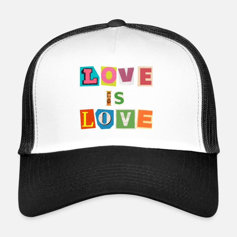 LOVE IS LOVE DESIGN Trucker Cap