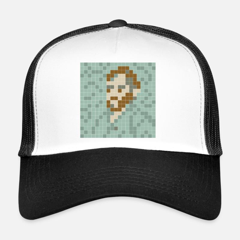 Van Gogh - Self portrait - PixelArt Self-Portrait Trucker Cap