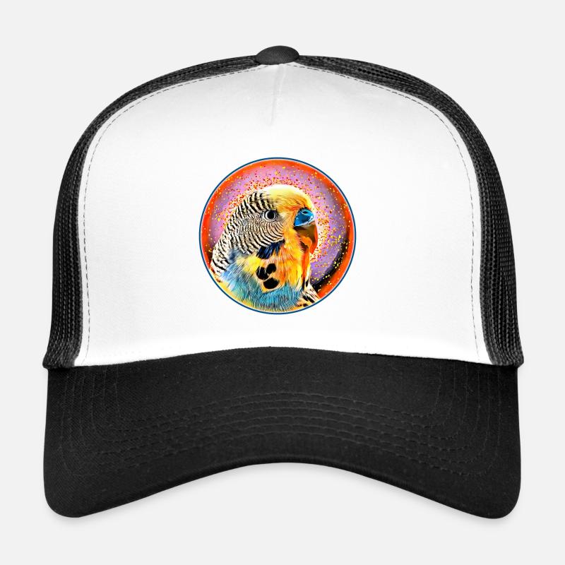 La perruche dans la bulle de savon Casquette trucker 