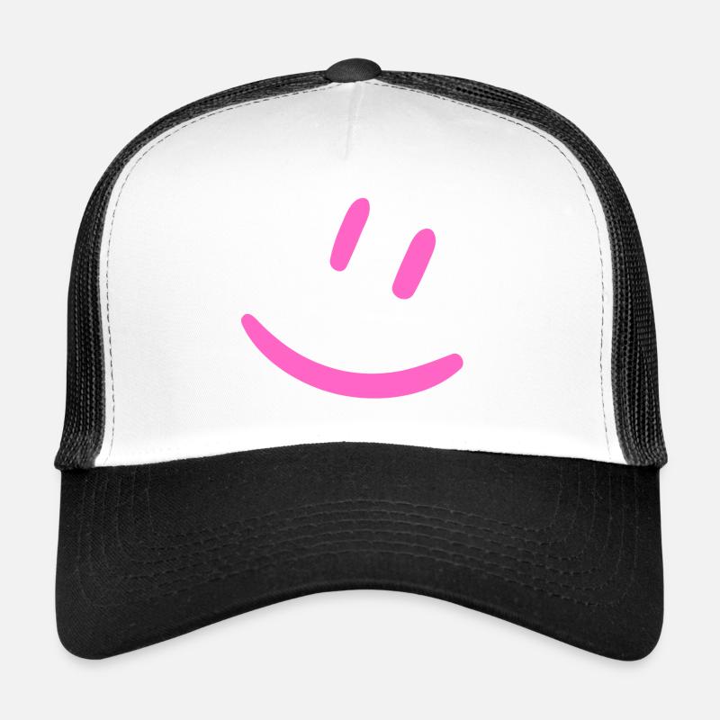 Knallpinkes Lächeln - Trucker Cap - Weiß/Schwarz