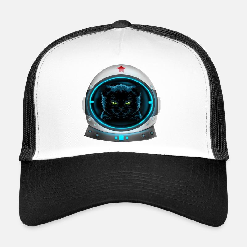 astronaute chat de l’espace en colère Casquette trucker 