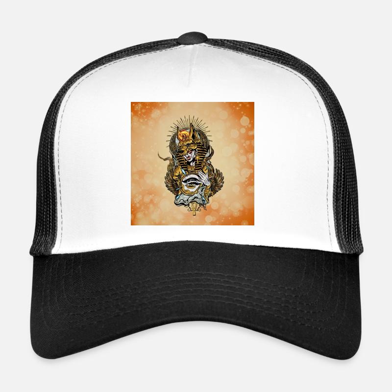 Masque Anubis avec l’œil qui voit tout Casquette trucker 