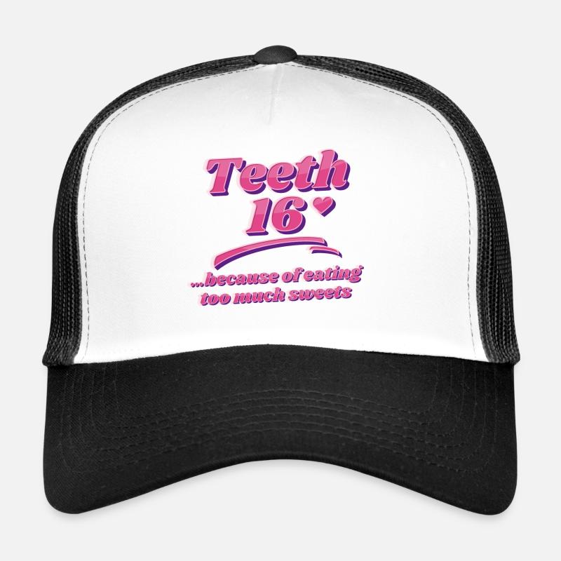 Funny Statement Sweets Sweet Tooth Sweet Trucker Cap