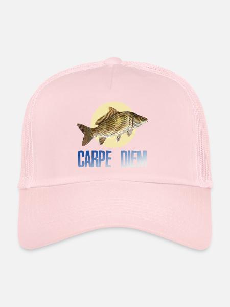 Carpe diem - Trucker Cap - pale pink - Front