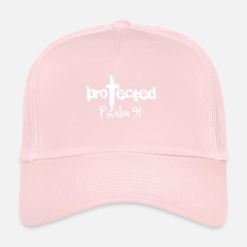 Christian Design Protected Psalm 91 Trucker Cap