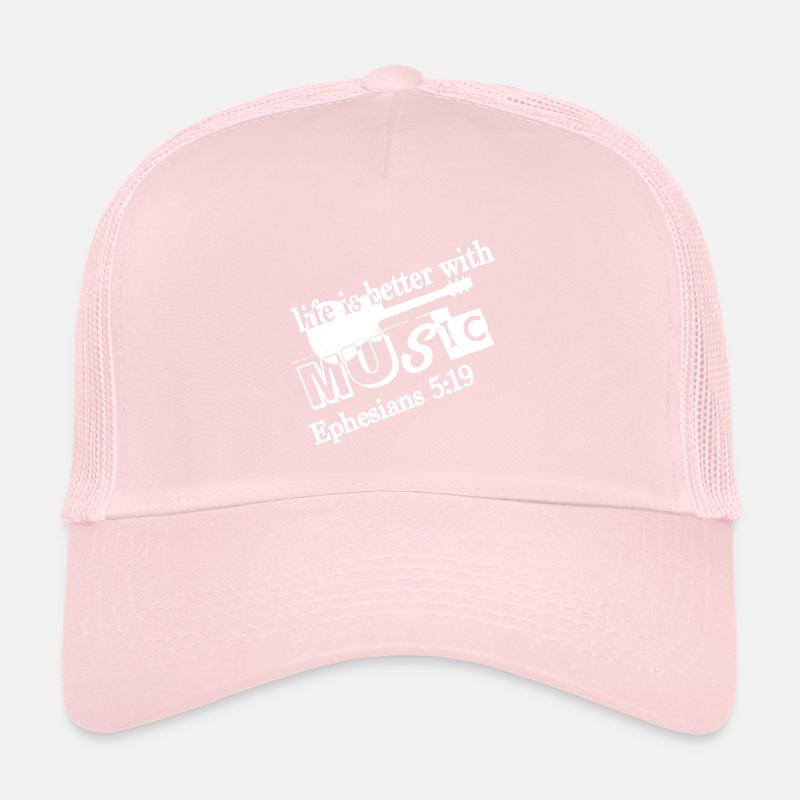 Christian Design Das Leben ist besser mit Musik Trucker Cap