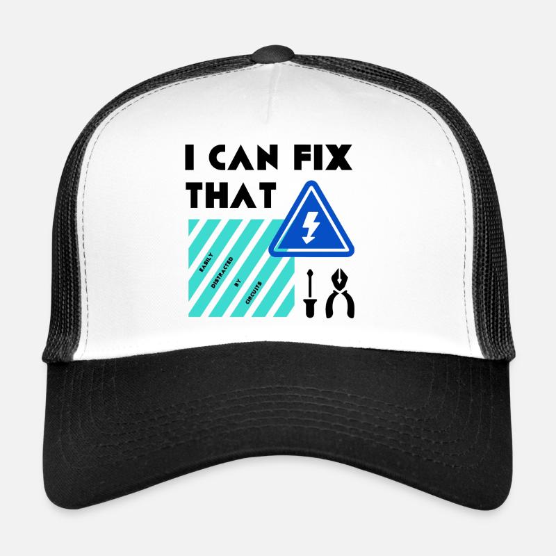 Fix That Electronic Worker Electrician Master Casquette trucker 