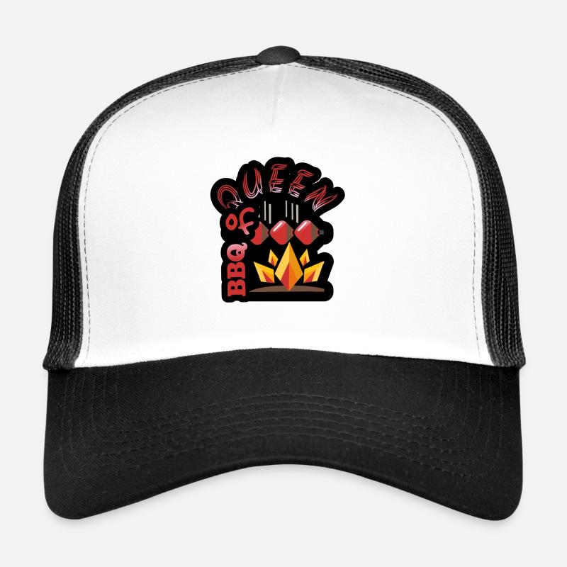 Königin des Grillens - Trucker Cap - Weiß/Schwarz