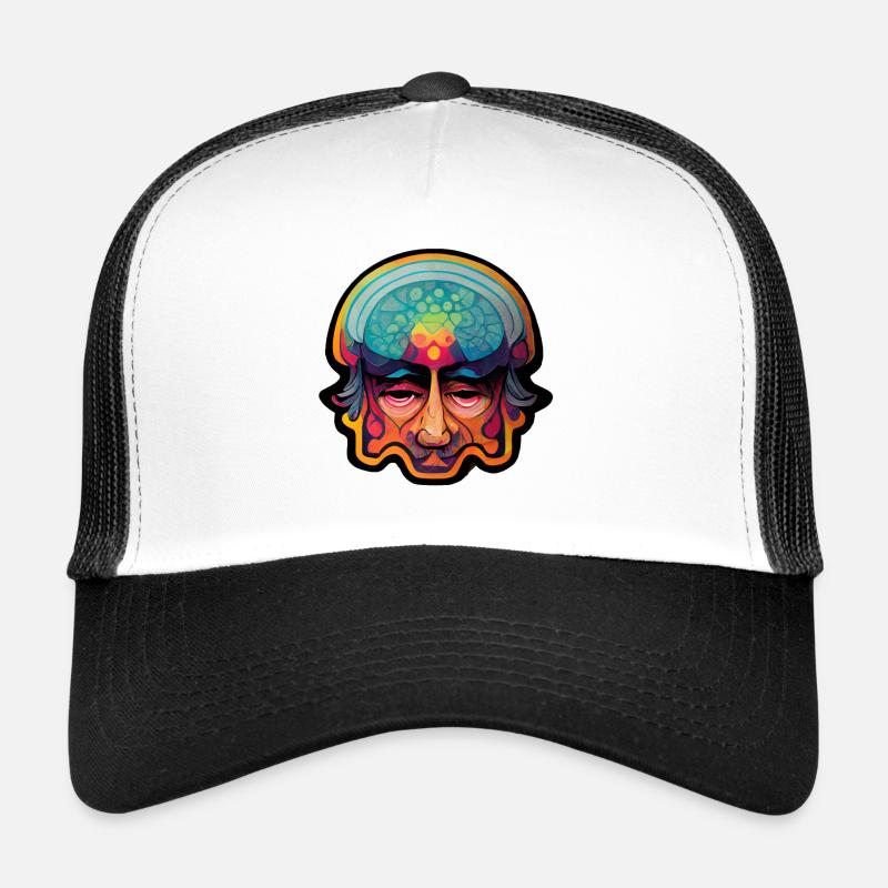 Psychedelic Head Trucker Cap