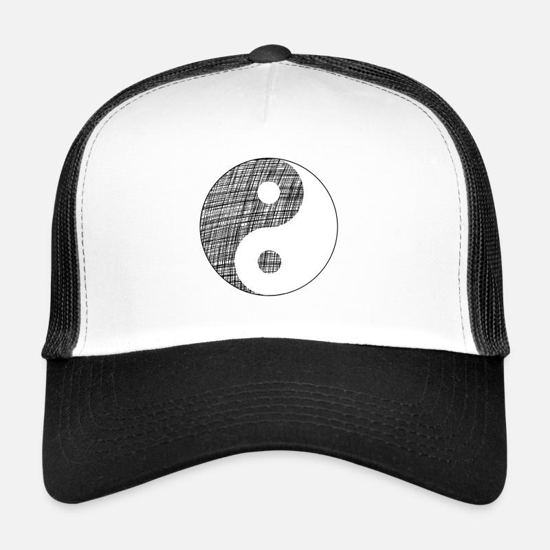 yin yang - Trucker Cap - Weiß/Schwarz