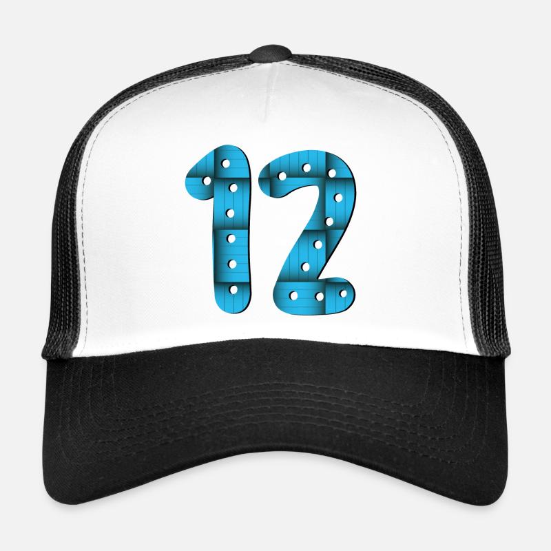 12th Birthday - Number 12 - TWELVE - TWELVE YEAR OLD Trucker Cap