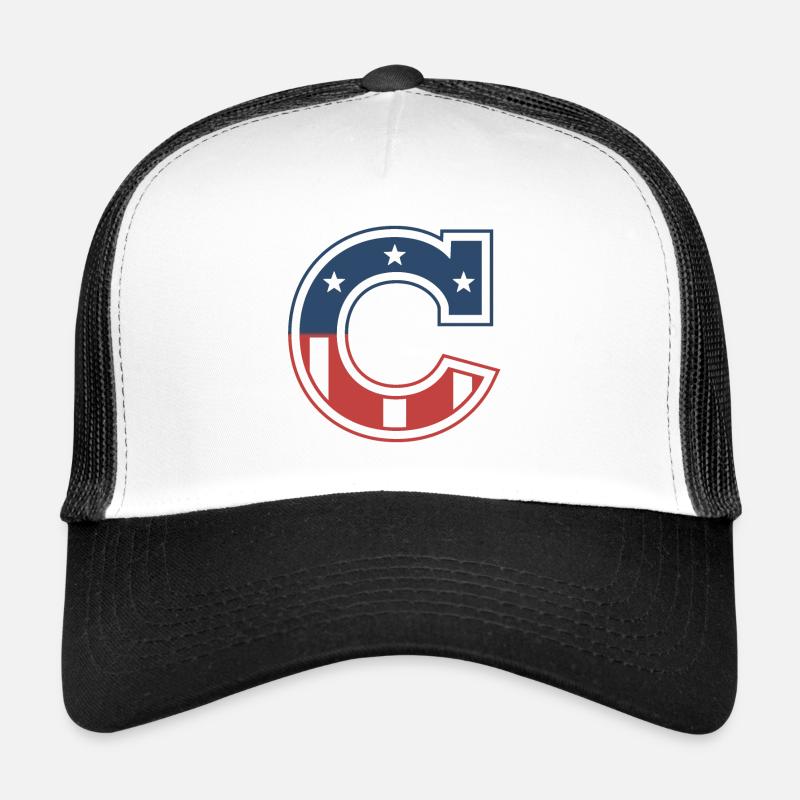 Buchstabe C USA Trucker Cap
