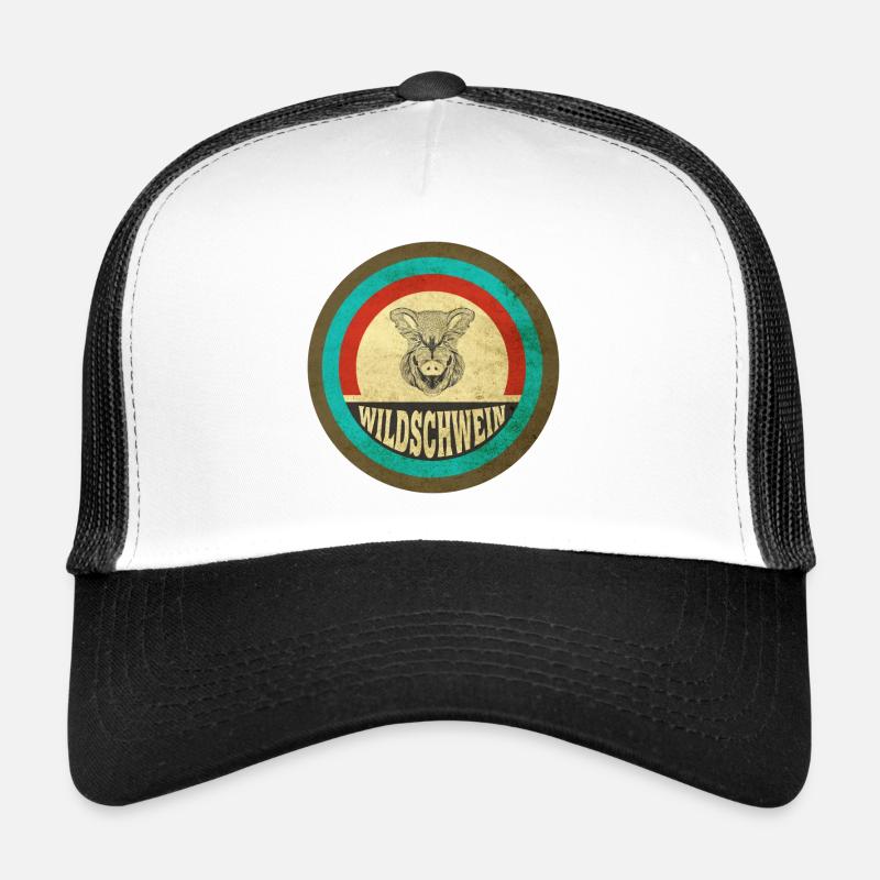 Wildschwein Vintage Design Trucker Cap