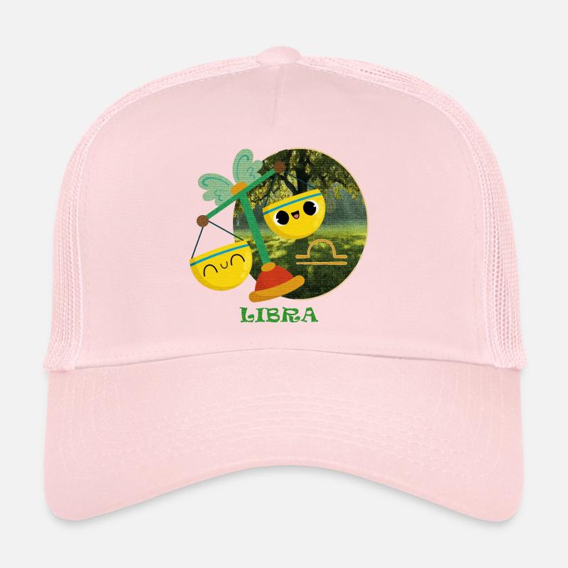 Kawaii Waage Sternzeichen Illustration Trucker Cap
