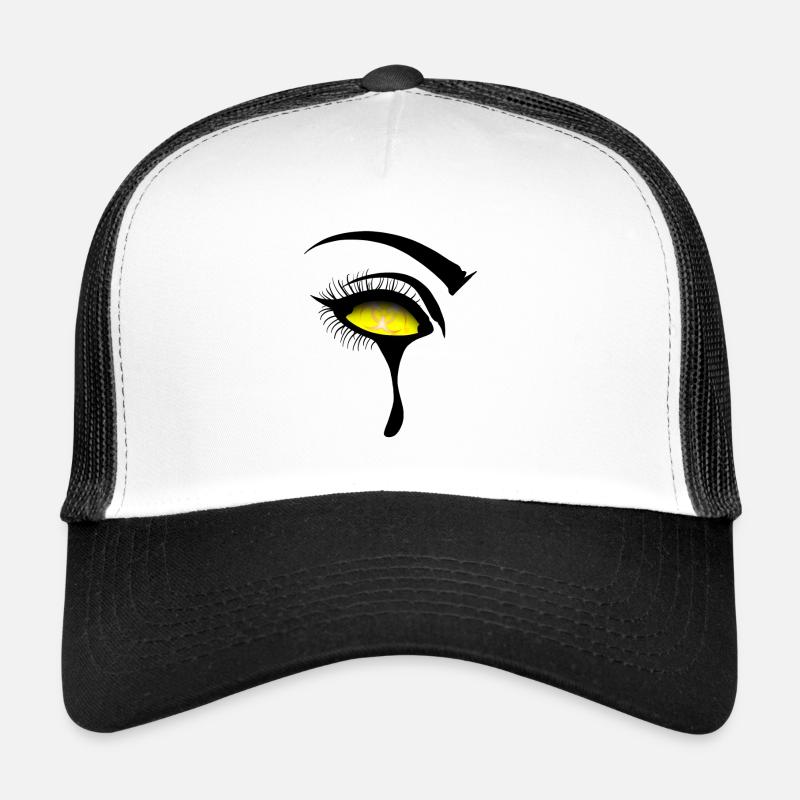Logo radioactif dans l'oeil Casquette trucker 