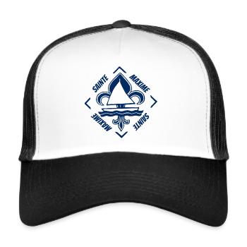 Sainte Maxime Provence Alpes Côte d'Azur France - Casquette trucker  - blanc/noir - Devant