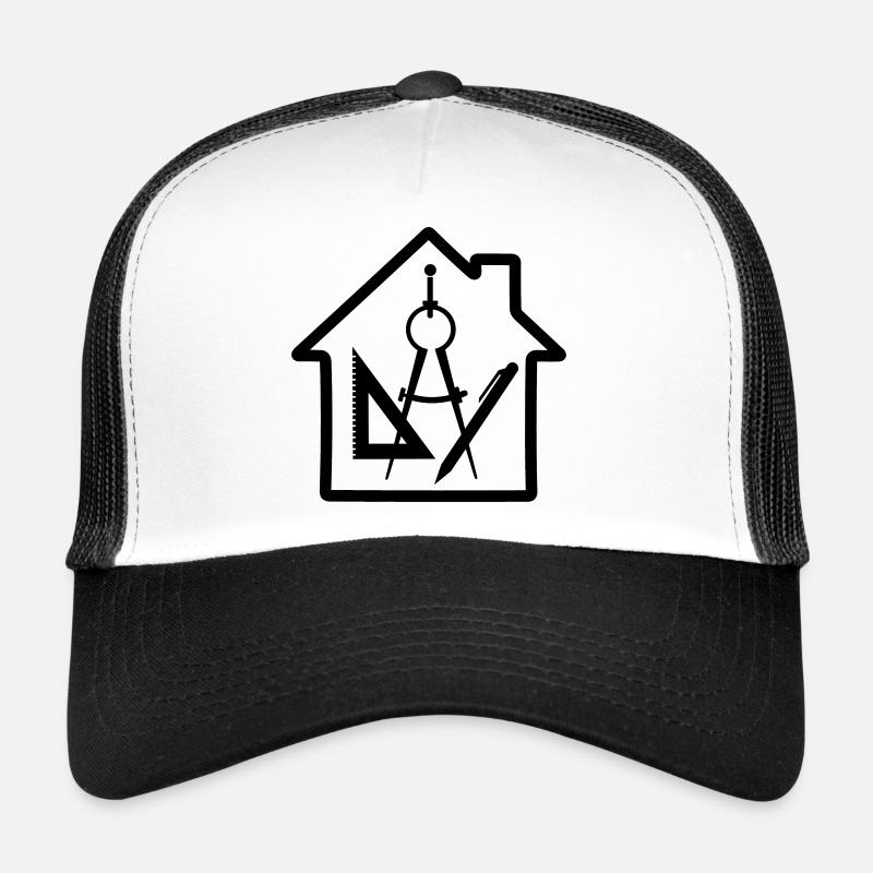 Logo Architekt Haus Zeichnung Trucker Cap