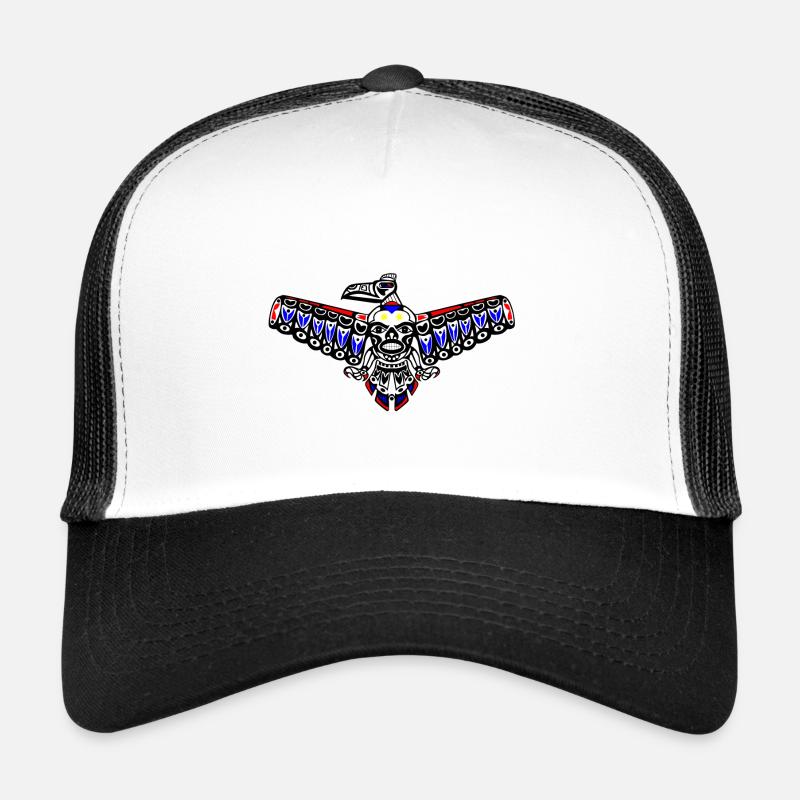 totem - Casquette trucker  - blanc/noir