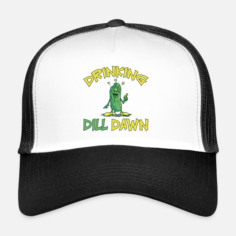 Drinking Dill Dawn Drunk Cucumber Dill Cucumber Trucker Cap