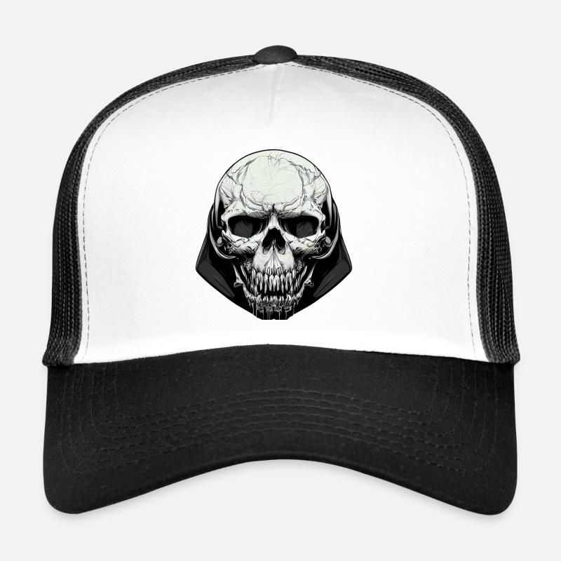 Art du crâne maléfique Casquette trucker 
