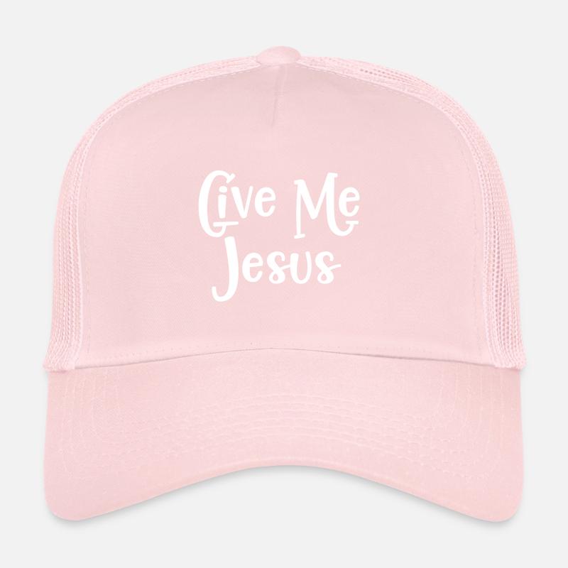 Le design chrétien donne-moi Jésus Casquette trucker 