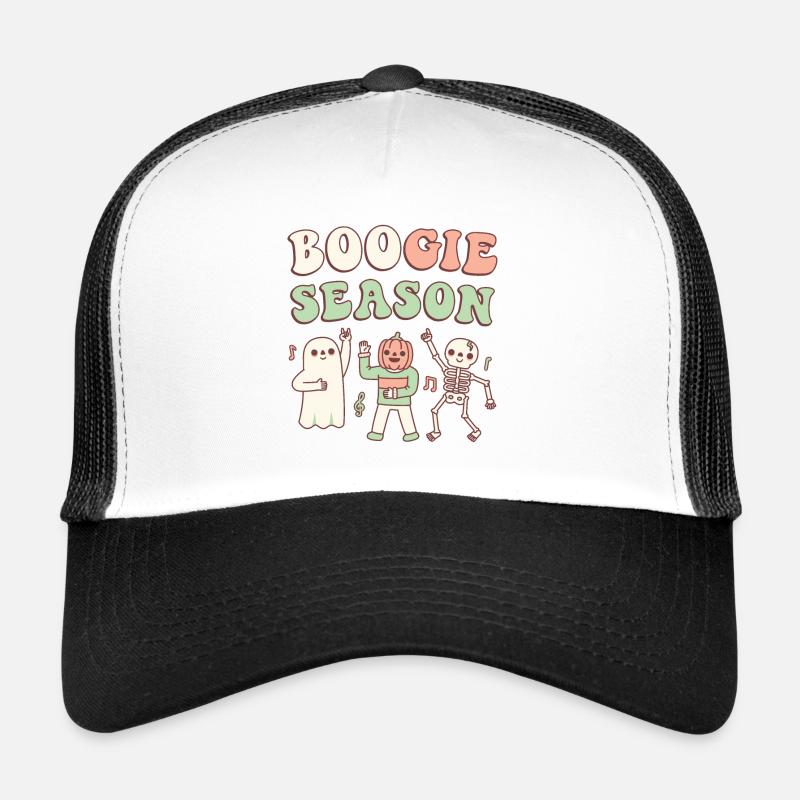Boogie Season Ghost, Jack O Laterne, Skelett Trucker Cap