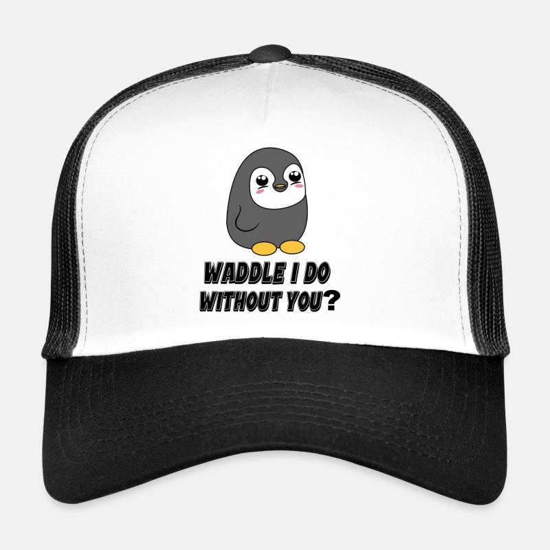 Cold Bird Statement Animal Penguin South Pole Trucker Cap