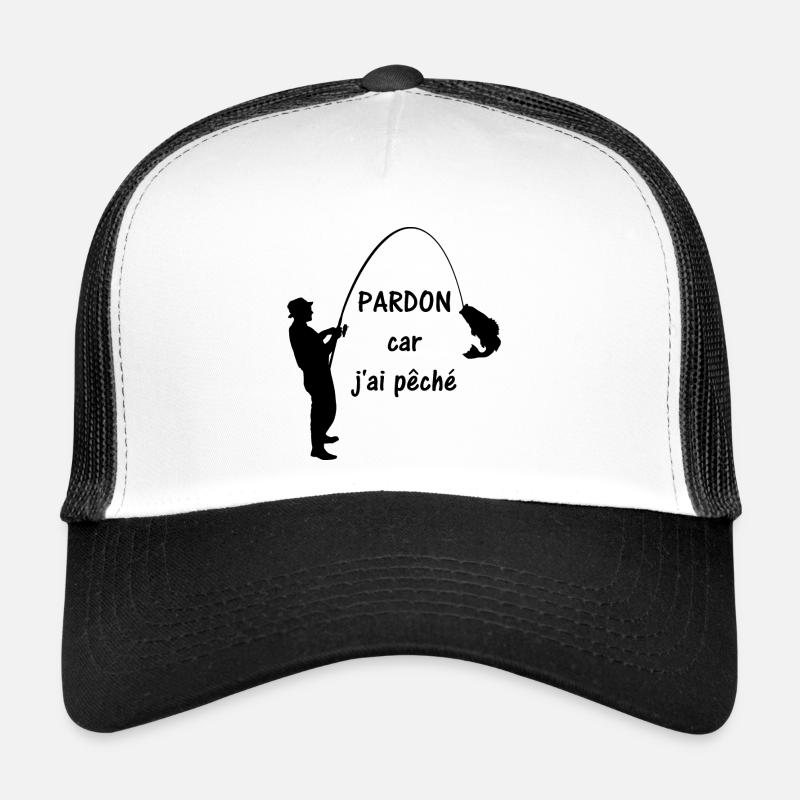 Pardon j'ai pêché Casquette trucker 