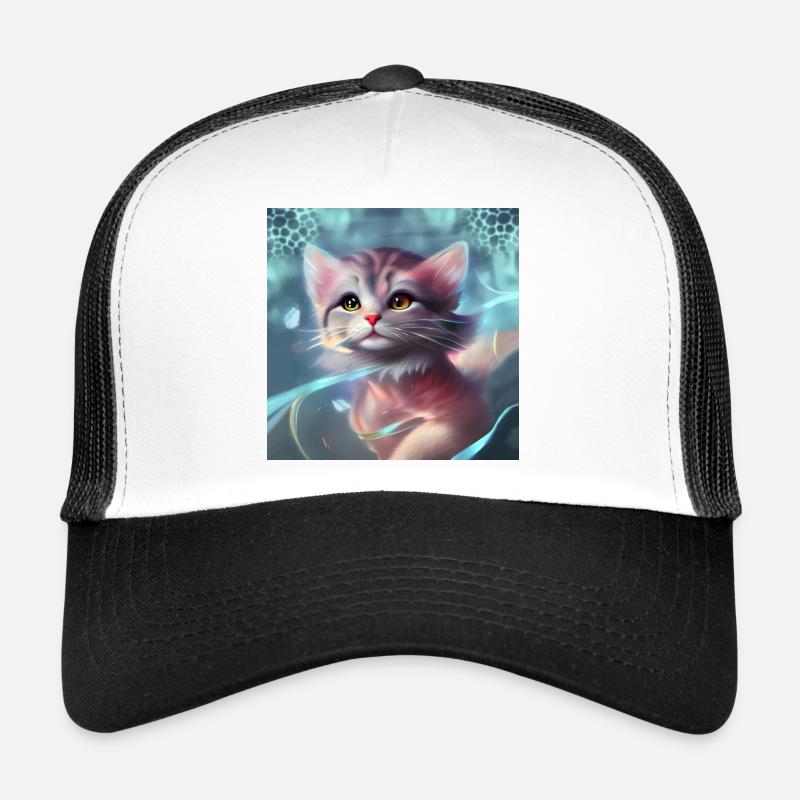 Süßes kleines Kätzchen - Trucker Cap - Weiß/Schwarz