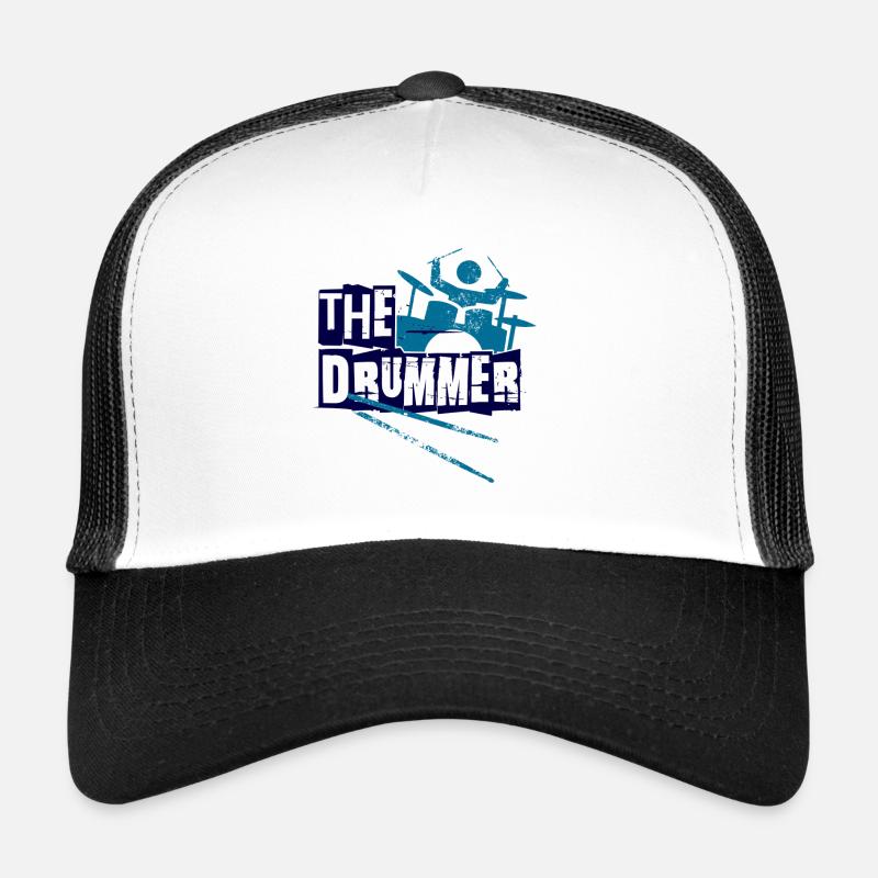 Batteur batterie " The Drummer " logo Casquette trucker 
