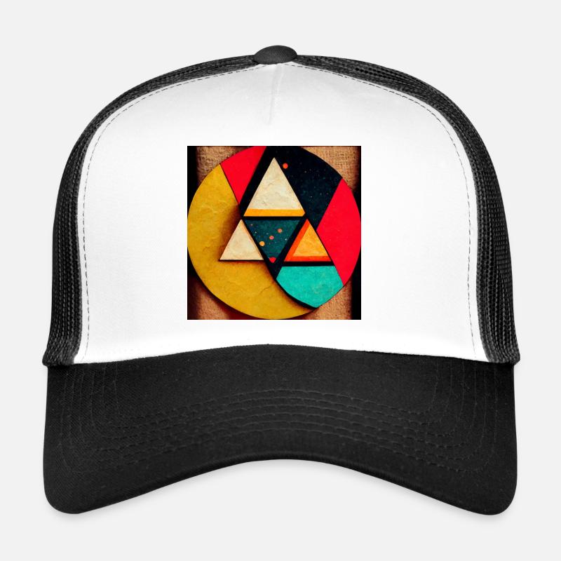 bande dessinée pop art - Casquette trucker - blanc/noir
