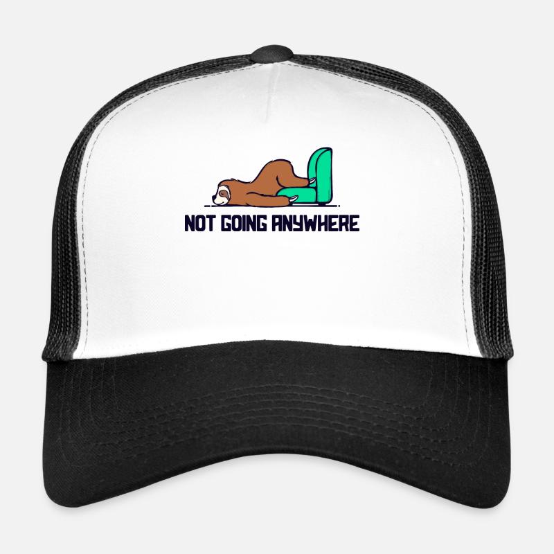 Lazy Sloth Sleep Statement Late Riser Trucker Cap