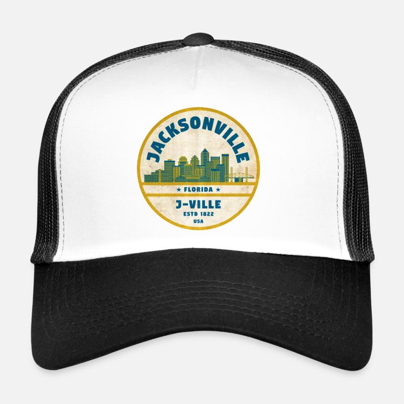 Jacksonville J-Ville Skyline Patch Trucker Cap
