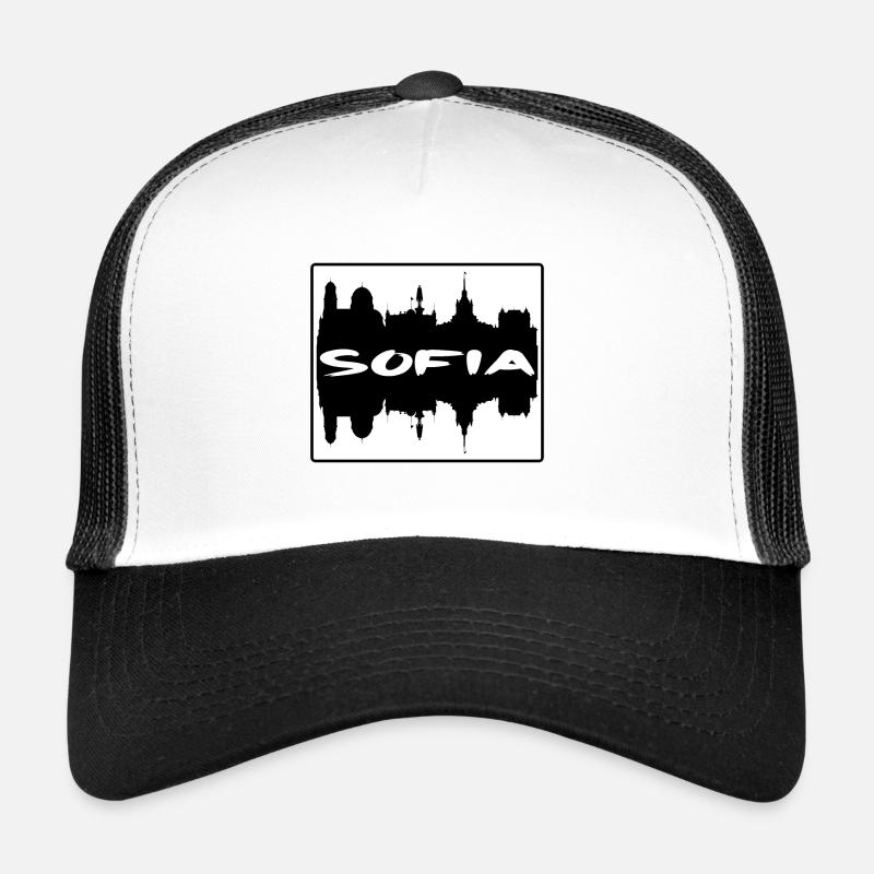 Sofia Bulgarien Skyline Silhouette Reise Souvenir Trucker Cap