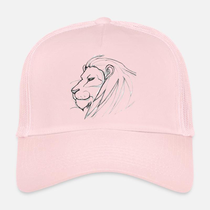 Lion drawing Trucker Cap