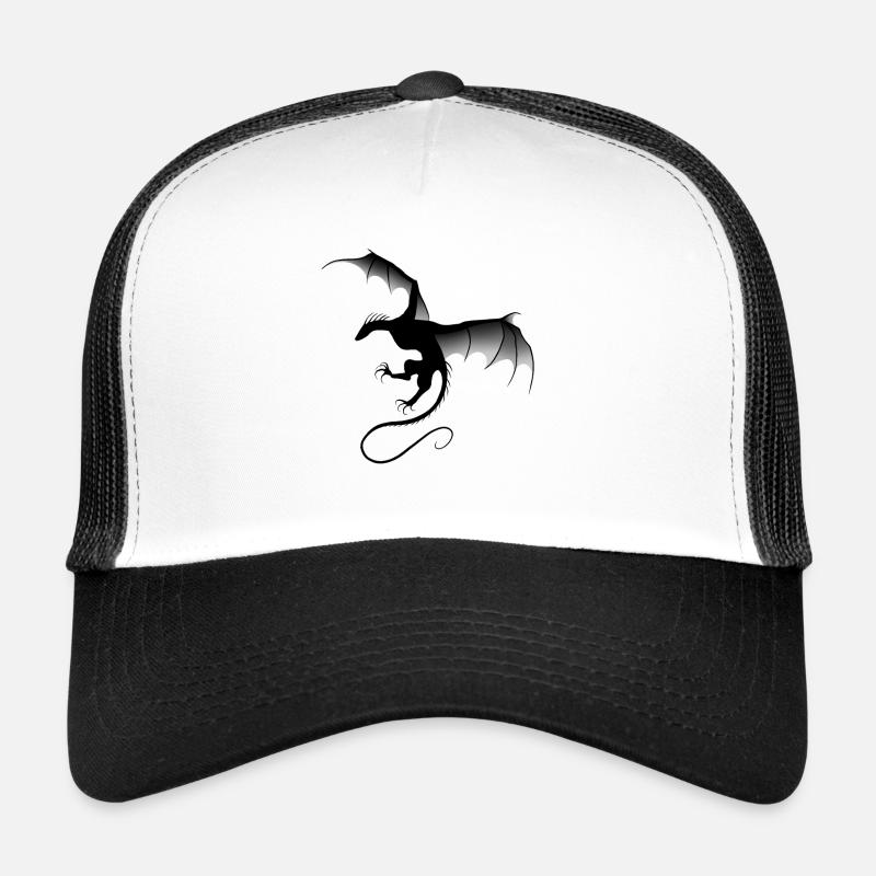 Schwarzer Drache Trucker Cap