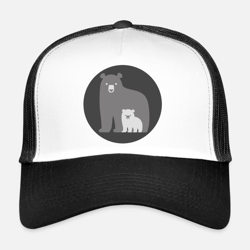 Daddy Bear Mom Bear Cool Gift for Daddy Mom Trucker Cap