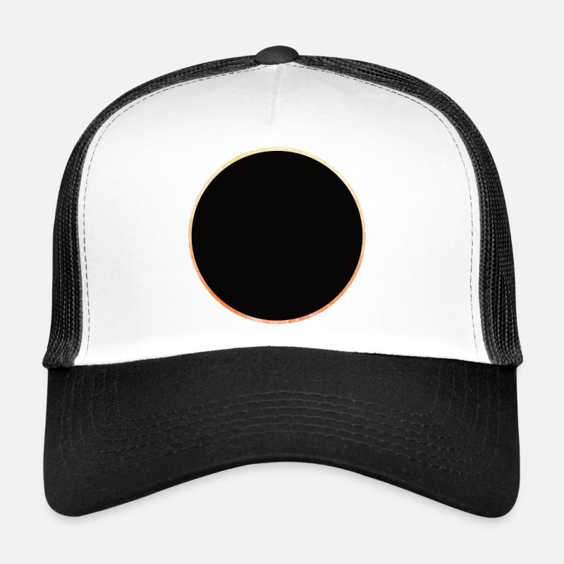 Éclipse solaire - Casquette trucker  - blanc/noir