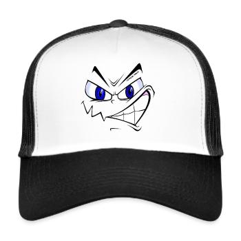 Fucking smile - Casquette trucker  - blanc/noir - Devant