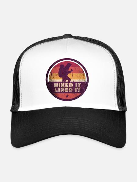 Outdoor Hiked It Liked It Hiker Hiking - Trucker Cap - white/black - Front