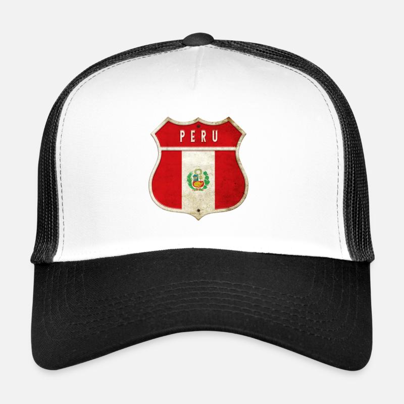 Peru Wappen Flaggen Design Trucker Cap