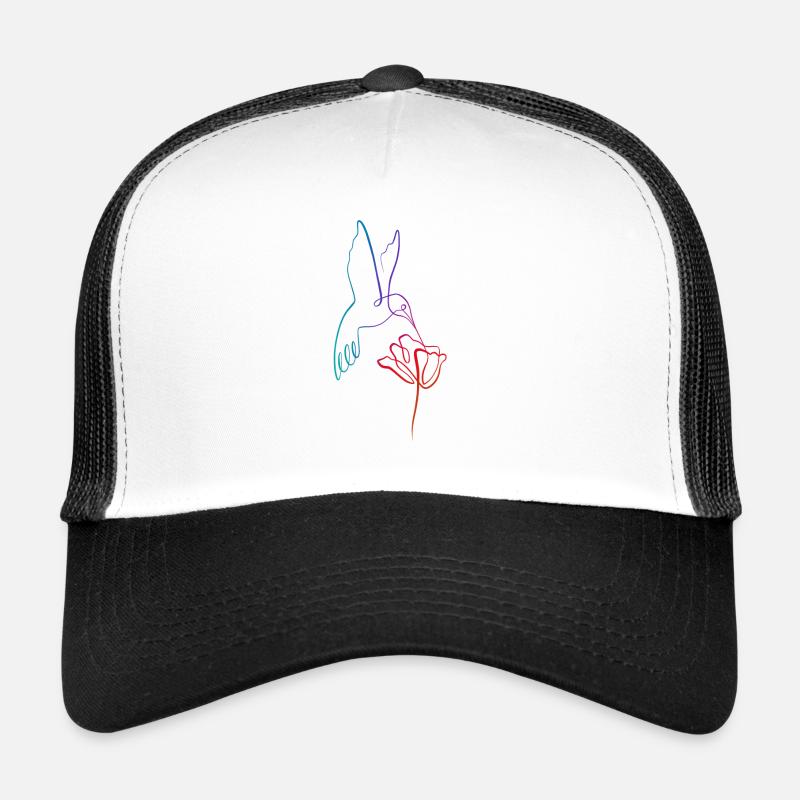 Hummingbird lining art Trucker Cap