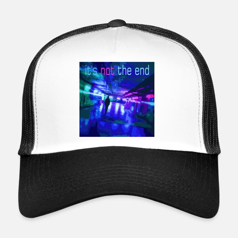 It's not the end Neon Tunnel - Trucker Cap - white/black