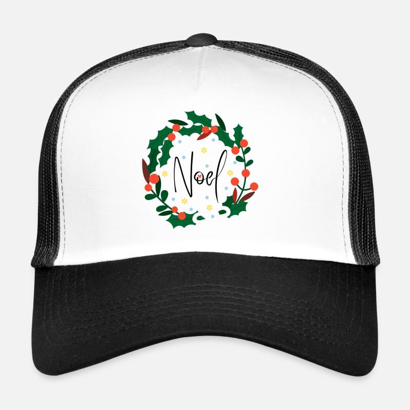 NOEL - Casquette trucker  - blanc/noir