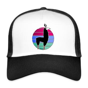 Call eighties - Trucker Cap - white/black - Front