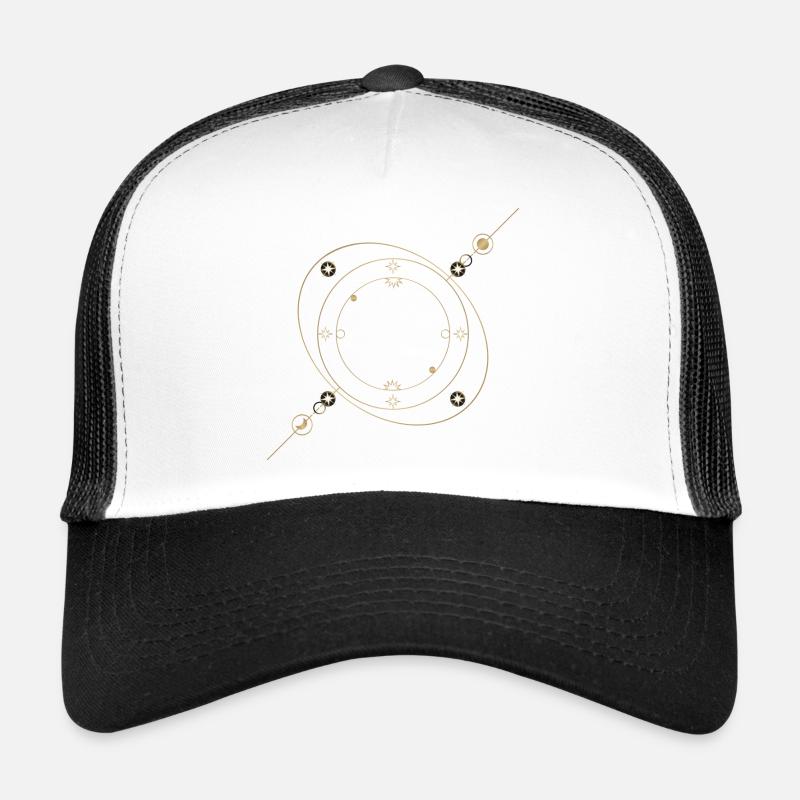 Goldene Sternenringe Schmuck Trucker Cap