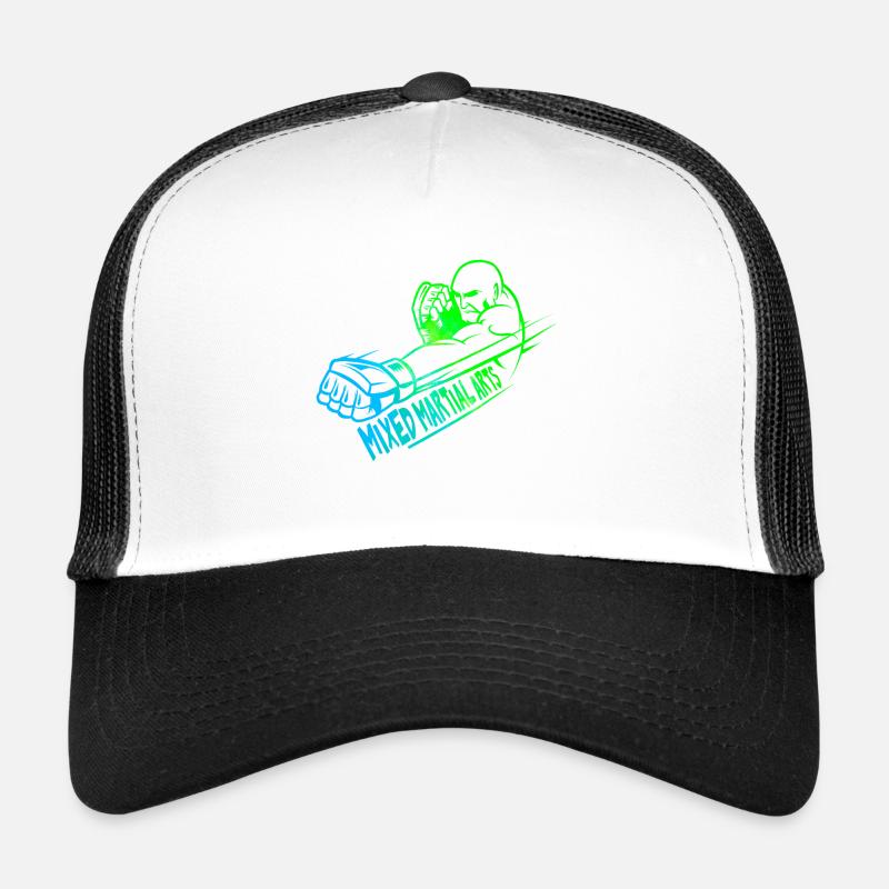 Mixed Martial Arts logo colorful design Trucker Cap