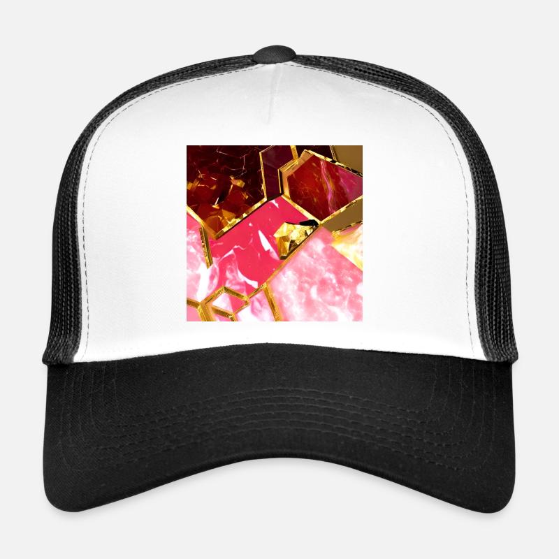 Marble rose gold texture Trucker Cap