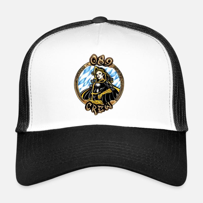 089 Crew | Münchner Kindl #1 - Trucker Cap - Weiß/Schwarz